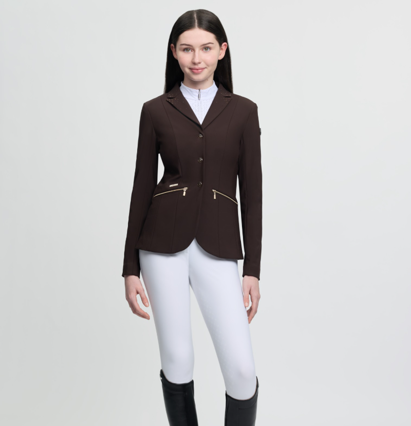 LeMieux Brilliance Junior Pro Show Jacket - Espresso-1