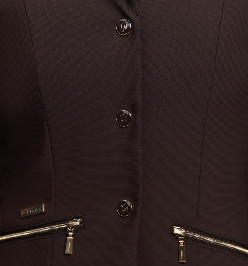 LeMieux Brilliance Junior Pro Show Jacket - Espresso-2
