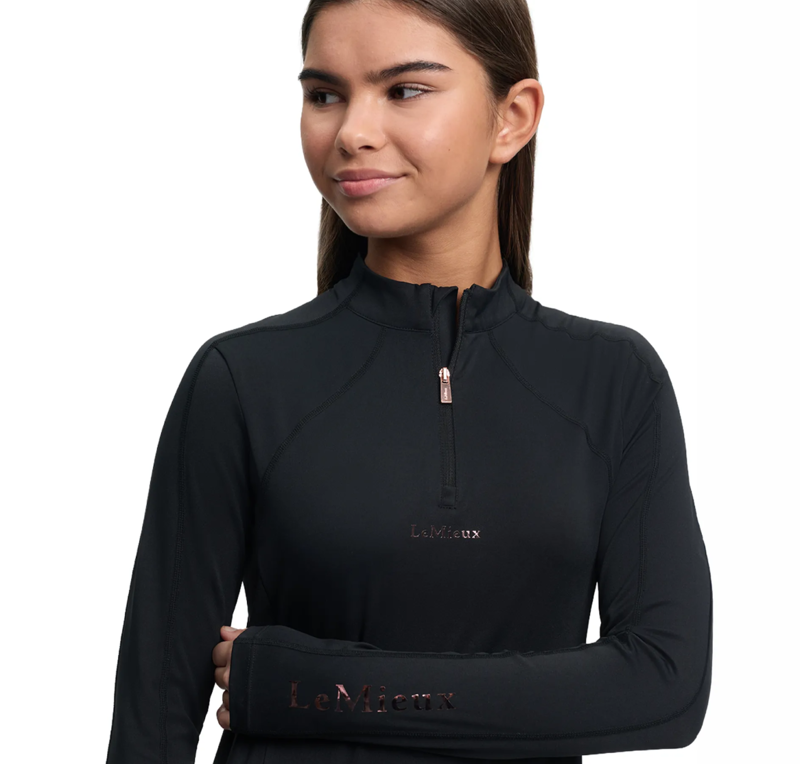LeMieux Young Rider Sparkle Base Layer - Black-1