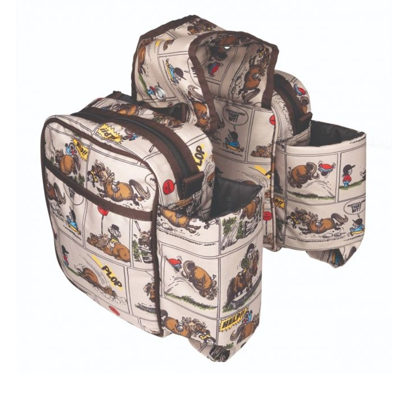Hy Equestrian Thelwell Collection Saddle Pannier - Comic Chaos 