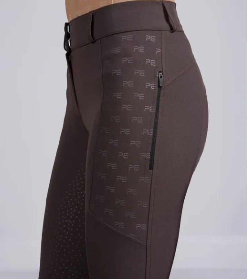 Premier Equine Valerius Women's Full Seat Riding Breeches - Brown-3