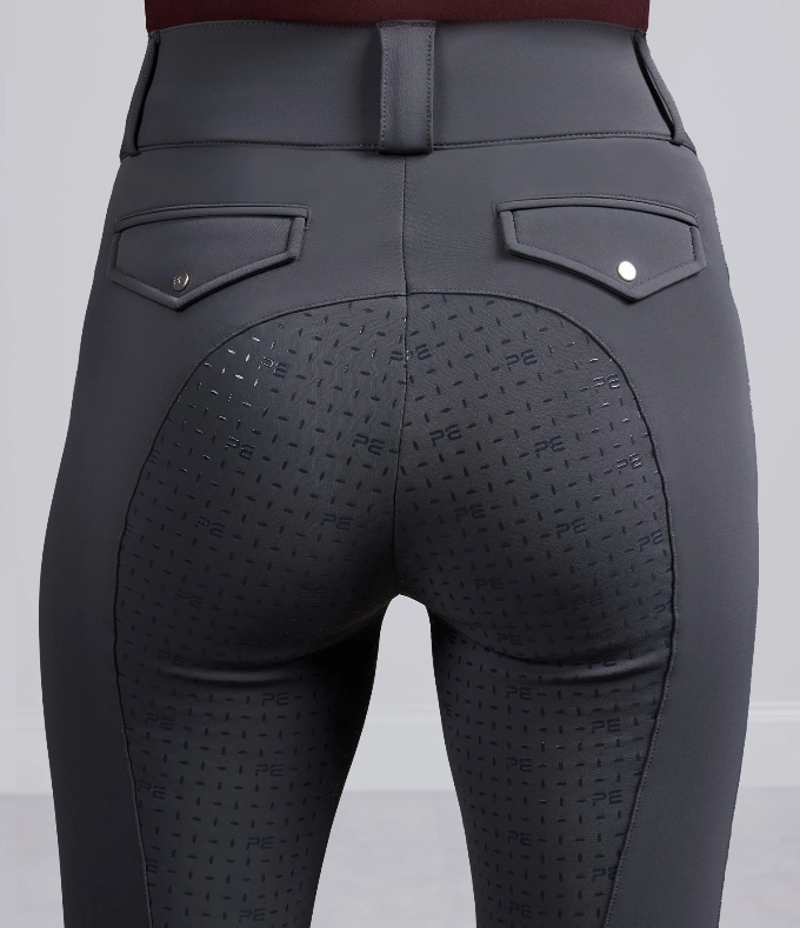 Premier Equine Torino II Women's Full Seat Riding Breeches - Anthracite-2
