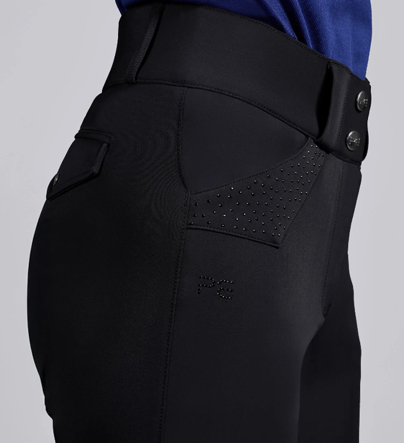 Premier Equine Torino II Women's Gel Full Seat Riding Breeches - Black-2