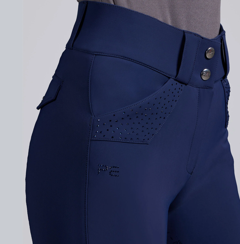 Premier Equine Torino II Women's Full Seat Riding Breeches - Navy-3