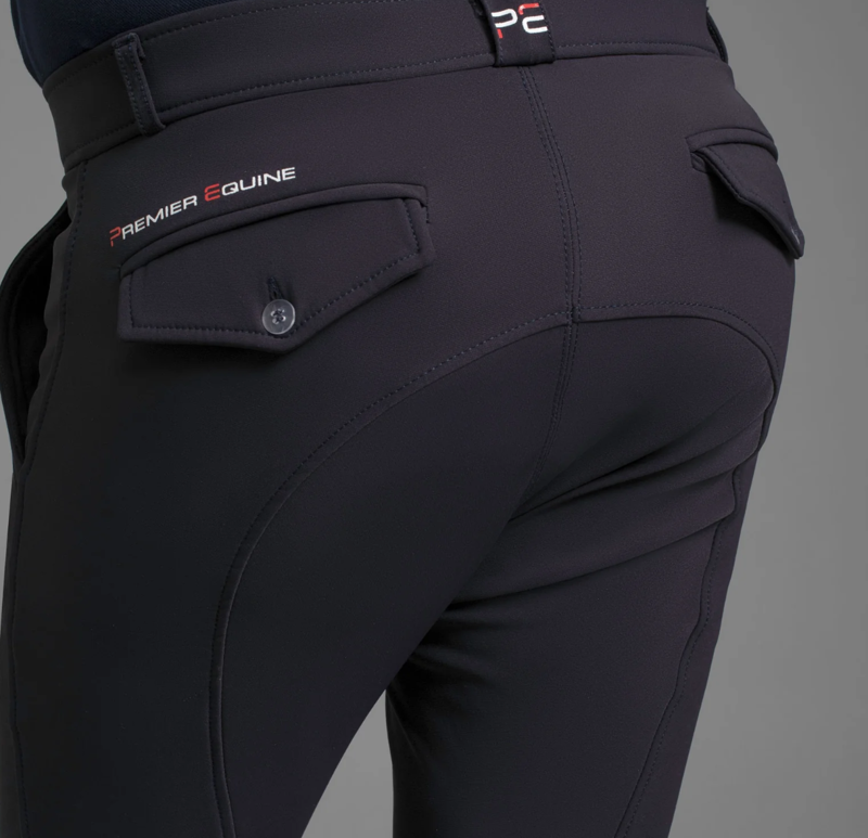 Premier Equine Santino Men's Gel Knee Riding Breeches - Navy-3