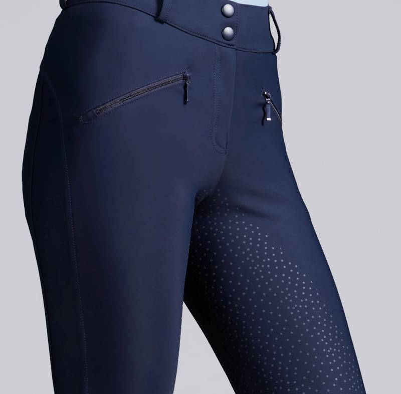 Premier Equine Meraki Women's Gel Full Seat Riding Breeches - Navy-1