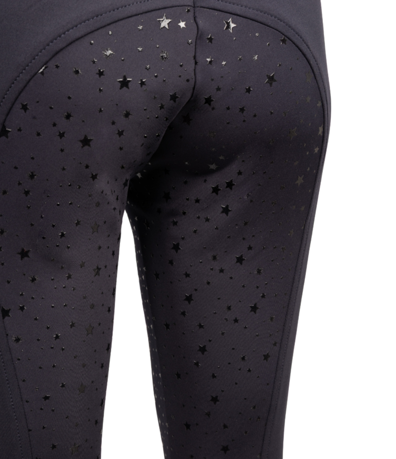 Hy Equestrian Elevate Out Of This World Women's Riding Tights - Navy/Magenta-2