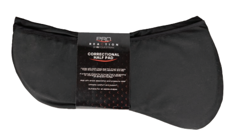 Hy Equestrian ProReaction Correctional Half Pad - Black 