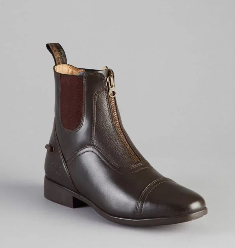 Premier Equine Virtus Junior Leather Paddock Boot - Brown