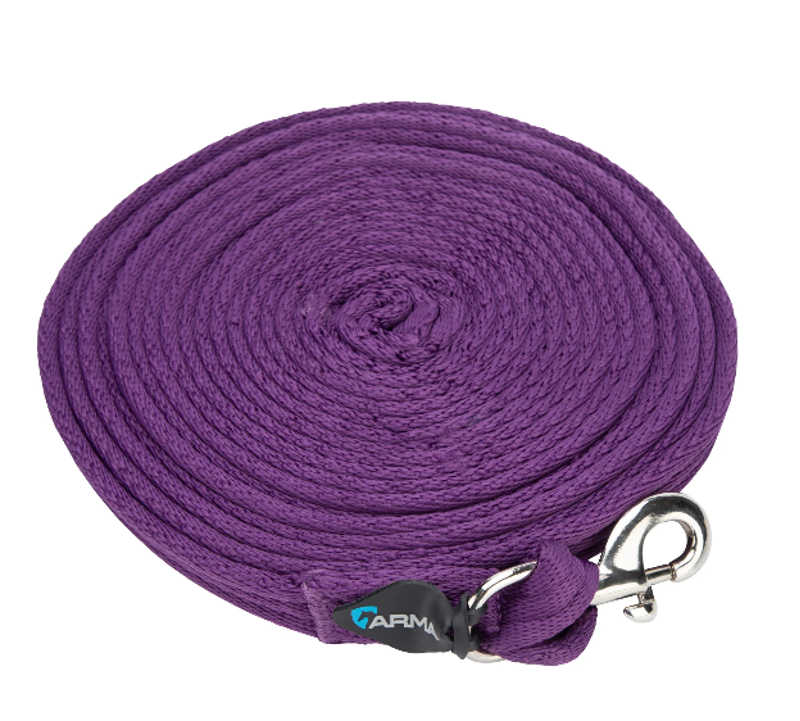 Shires ARMA Cushion Web Lunge Line - Plum