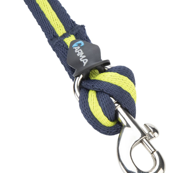Shires ARMA Cushion Web Lunge Line - Navy/Lime-1
