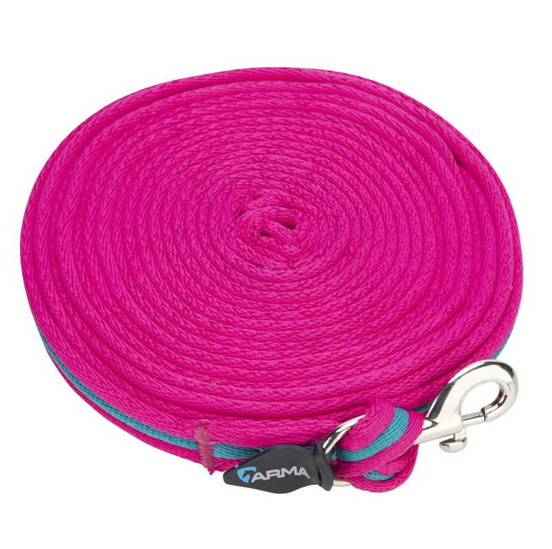 Shires ARMA Cushion Web Lunge Line - Magenta/Dark Cyan 