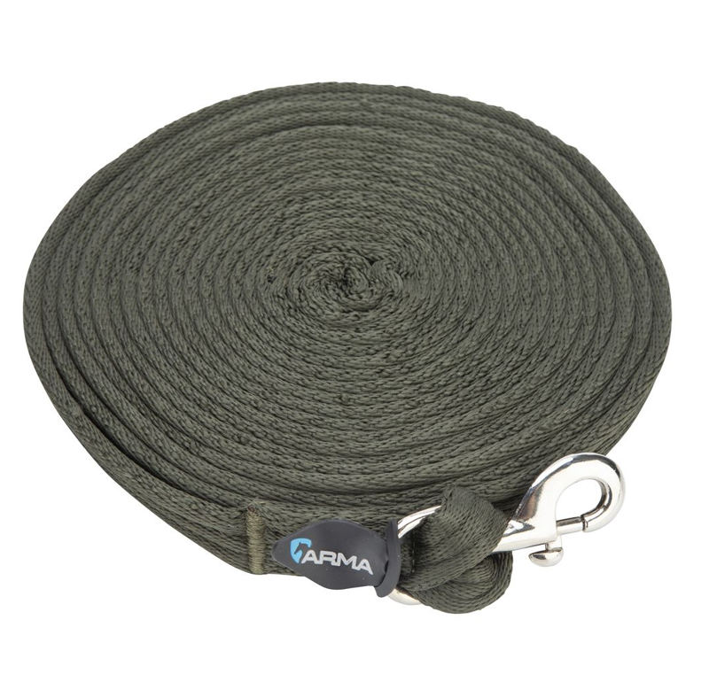 Shires ARMA Cushion Web Lunge Line - Khaki