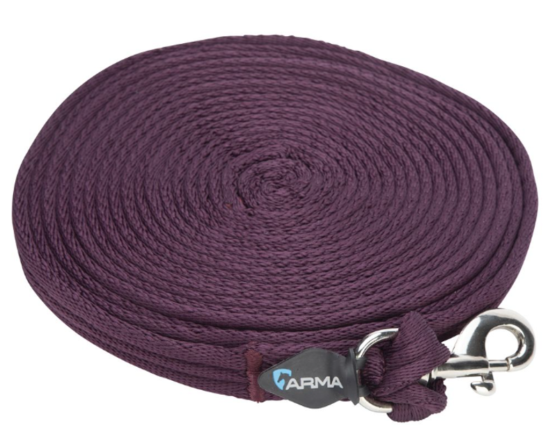 Shires ARMA Cushion Web Lunge Line - Black Cherry