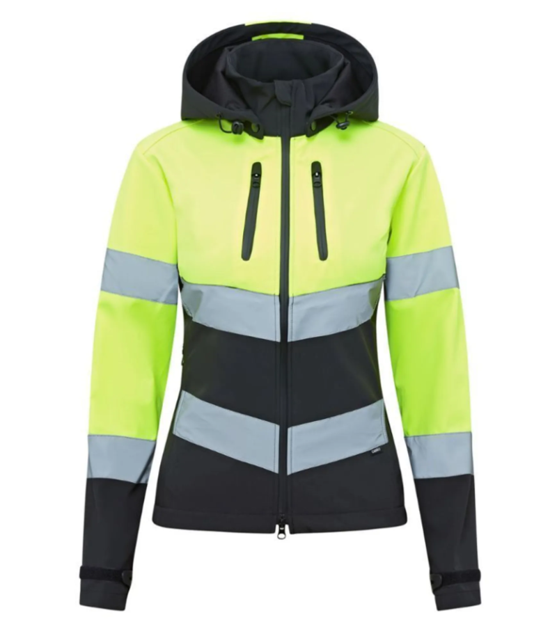 Cameo Ladies Water Repellent Hi Viz Jacket - Yellow