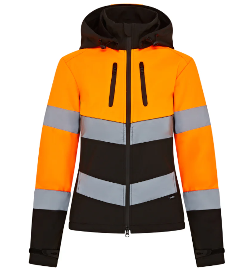 Cameo Ladies Water Repellent Hi Viz Jacket - Orange