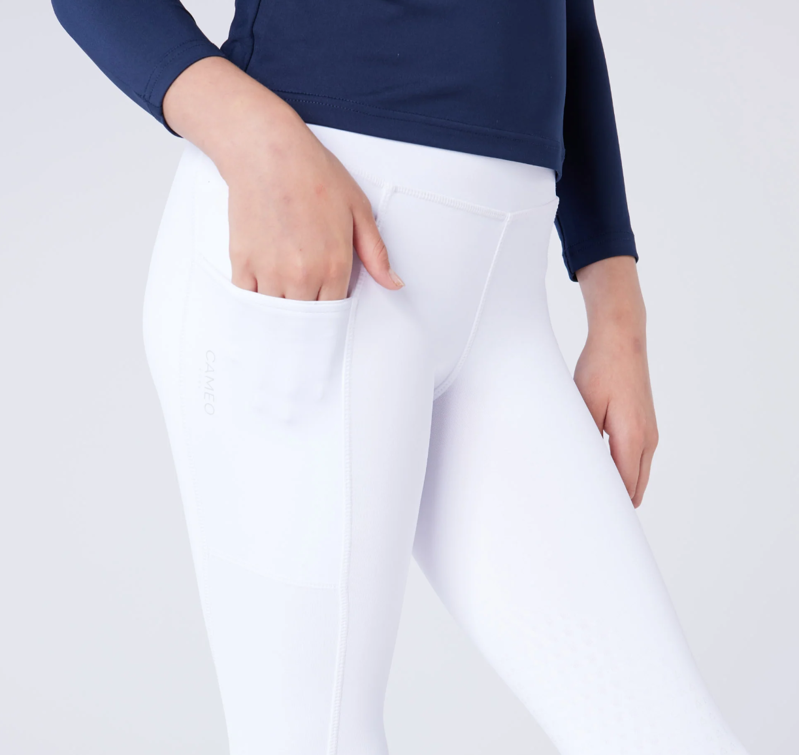 Cameo Junior Core Tights - White-1