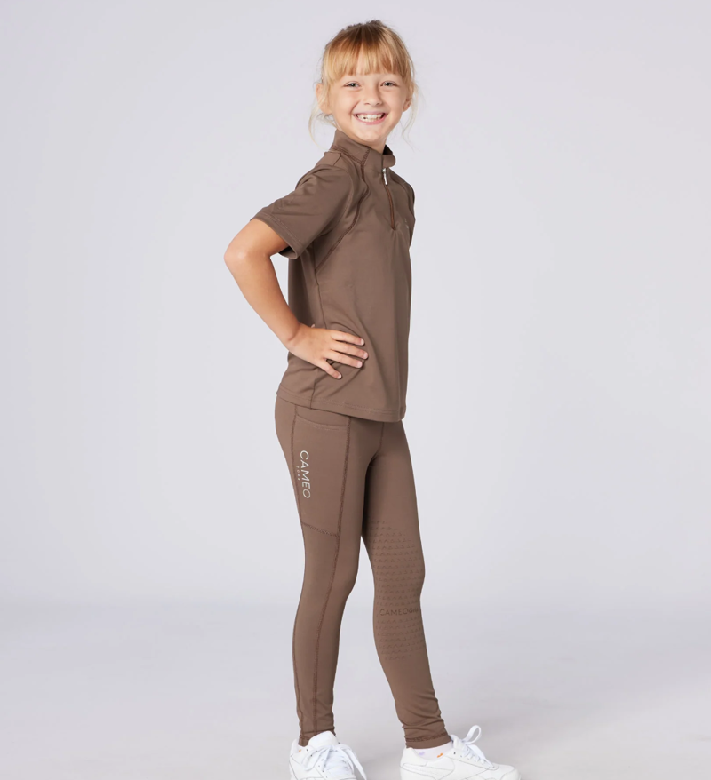 Cameo Junior Core Tights - Mocha-1