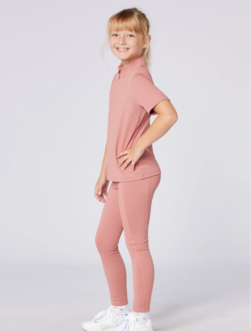 Cameo Junior Core Tights - Dusky Pink-1