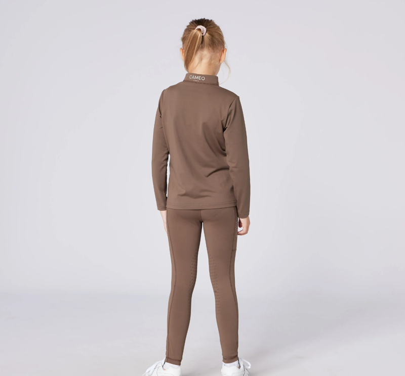 Cameo Junior Core Baselayer - Mocha-1