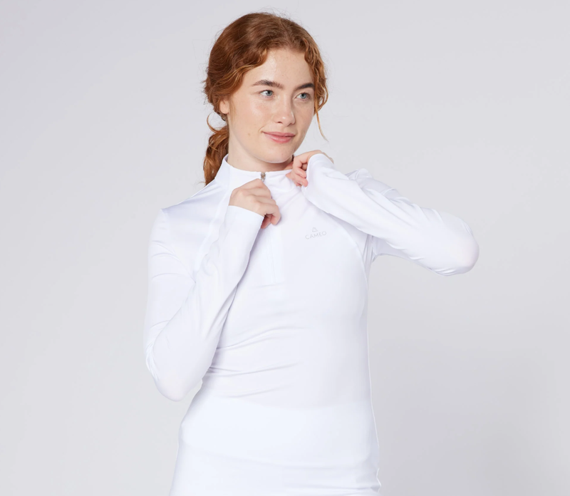 Cameo Core Collection Ladies Baselayer - White-1