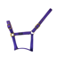 Cameo Suede Padded Headcollar - Deep Purple