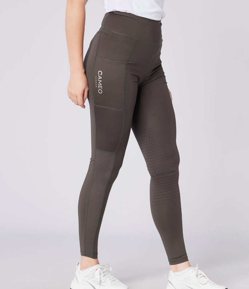 Cameo Ladies Summer Riding Tights - Dark Grey