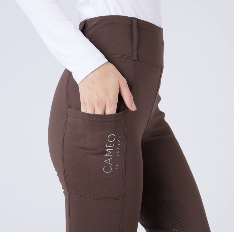 Cameo Ladies All Season Tights - Chocolate Brown-1