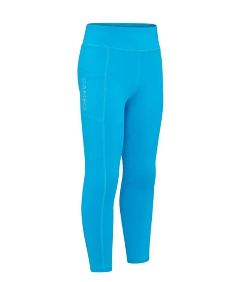 Cameo Junior Core Riding Tights - Azure Blue