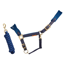 Cameo Suede Elite Headcollar and Leadrope - Navy