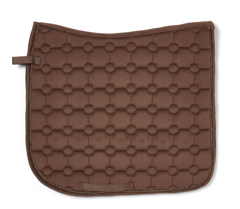 Cameo Suede Dressage Saddlecloth - Mocha