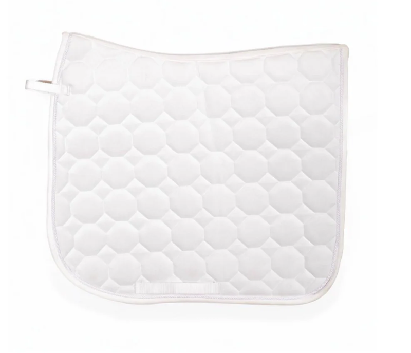 Cameo Suede Dressage Saddlecloth - White