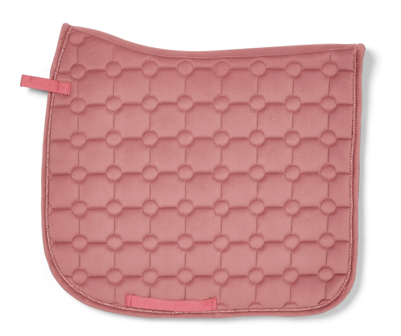 Cameo Suede Dressage Saddlecloth - Dusky Pink