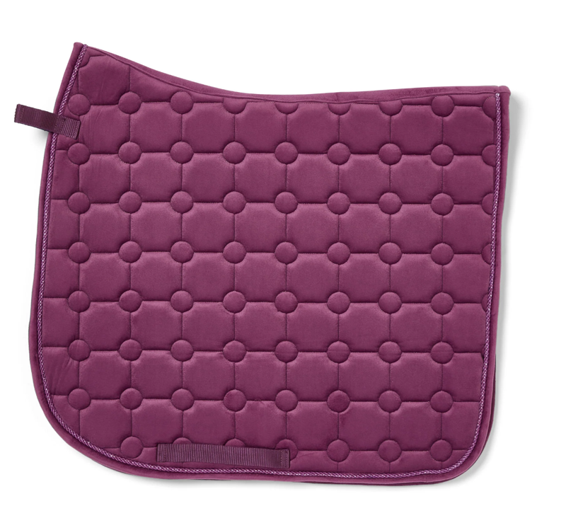 Cameo Suede Dressage Saddlecloth - Deep Purple