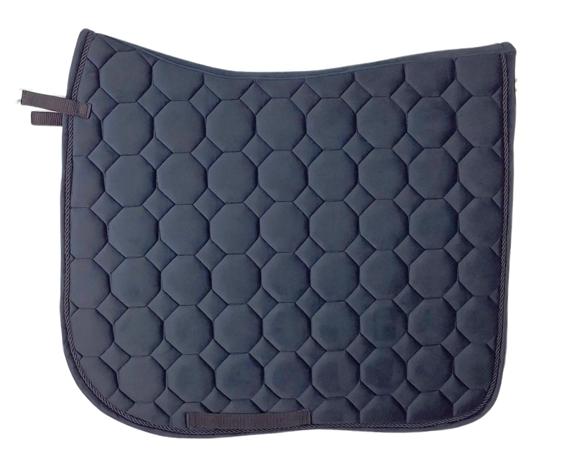 Cameo Suede Dressage Saddlecloth - Black