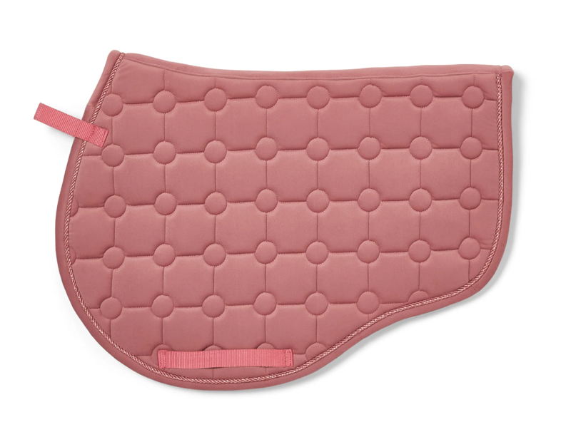 Cameo Suede Saddlecloth - GP/Jump - Dusky Pink