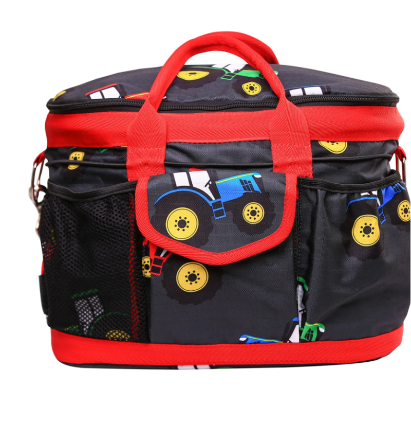 Hy Equestrian Tractor Collection Grooming Bag - Grey/Red 