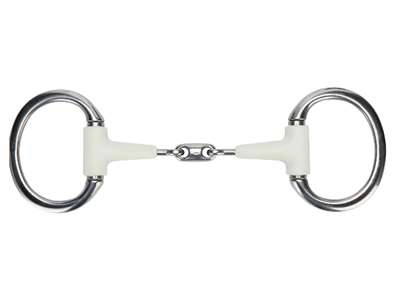 EquiKind Softie Flat Ring Eggbutt Peanut Link 