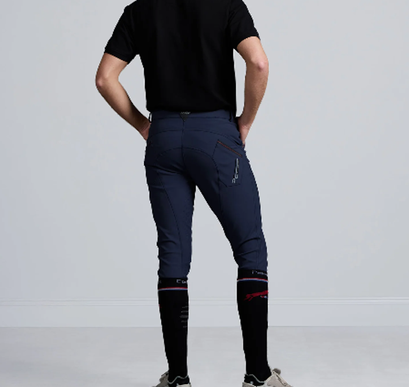 Premier Equine Barusso Men's  Gel Knee Breeches - Navy-1