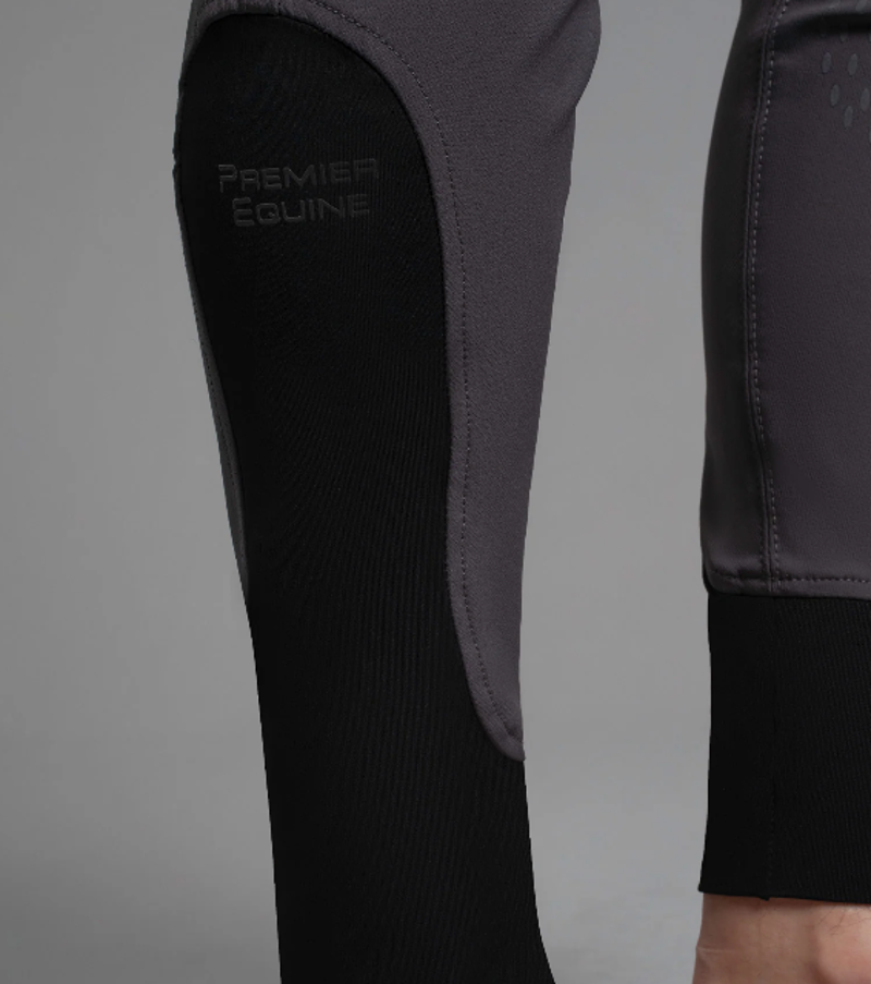 Premier Equine Emilio Men's Gel Knee Riding Breeches - Anthracite-3