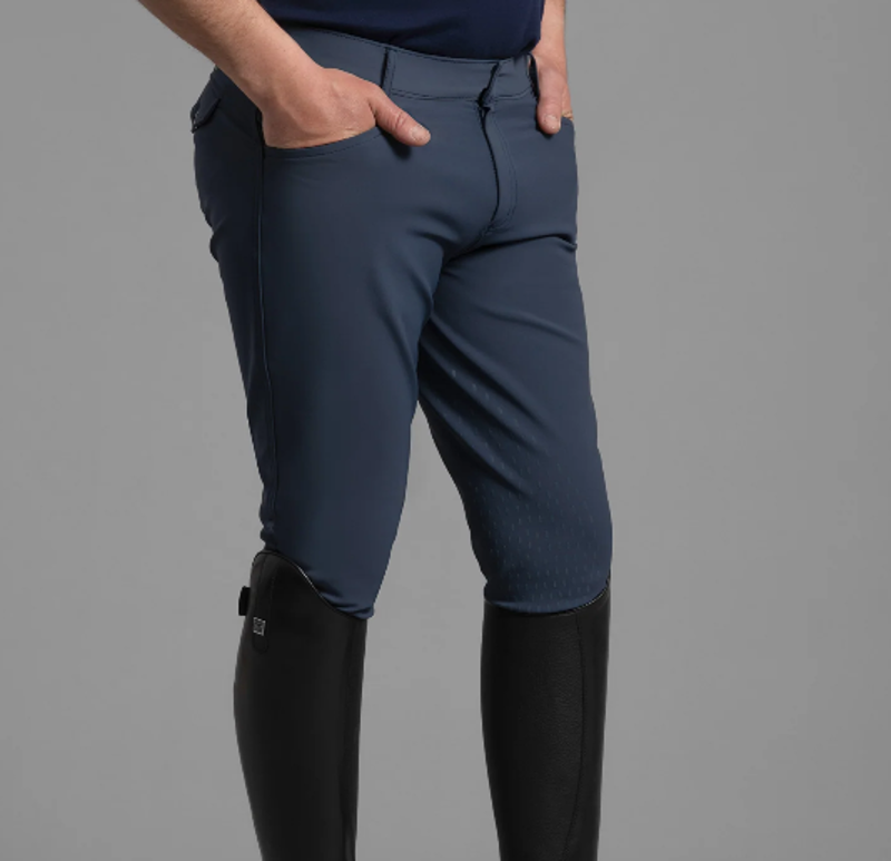 Premier Equine Emilio Men's Gel Knee Riding Breeches - Navy