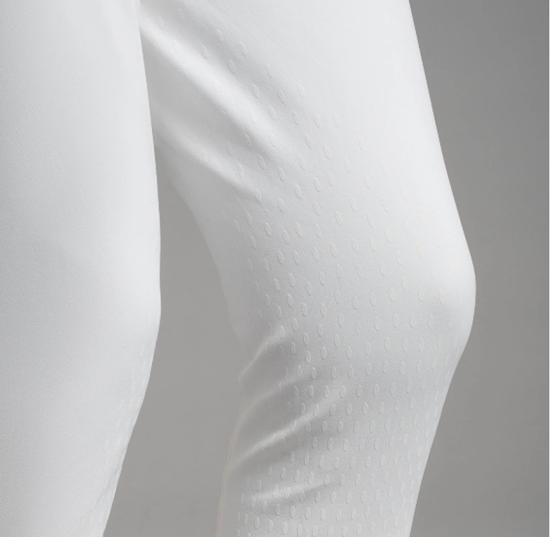 Premier Equine Emilio Men's Gel Knee Competition Breeches - White-3