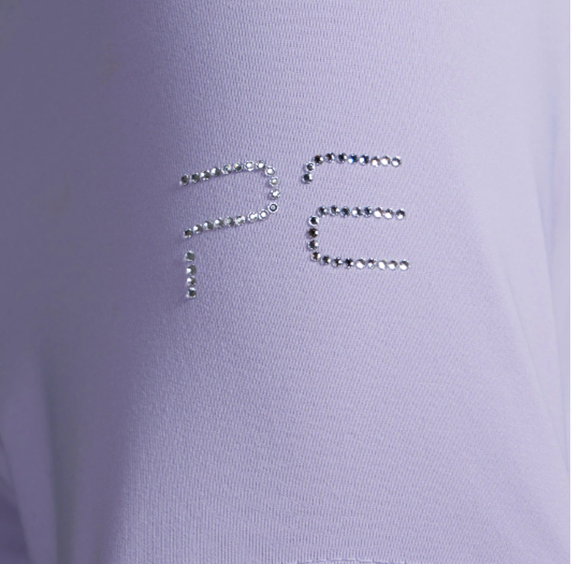 Premier Equine Cristalli Women's Short Sleeve Competition Shirt - Heirloom Lilac-2