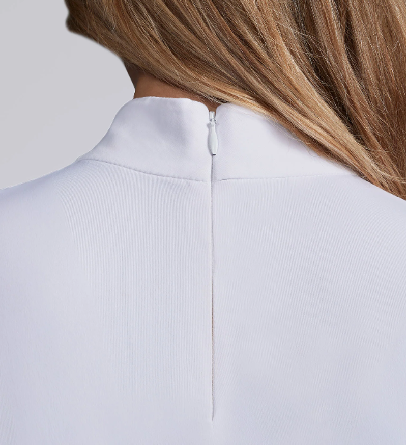 Premier Equine Cristalli Womens Short Sleeve Competition Shirt - White -3