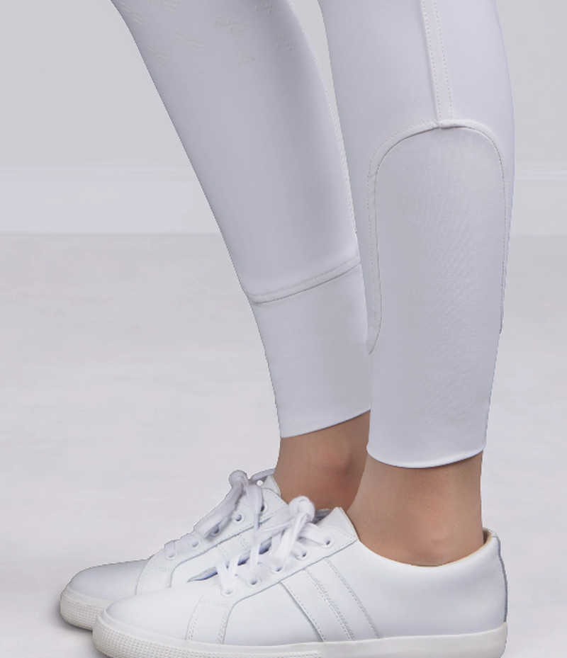 Premier Equine Cristalli Women's Gel Full Seat Riding Breeches - White-3