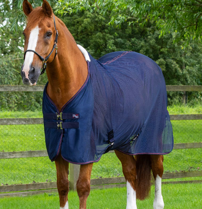Premier Equine Ventoso Mesh Cooler Rug - Navy