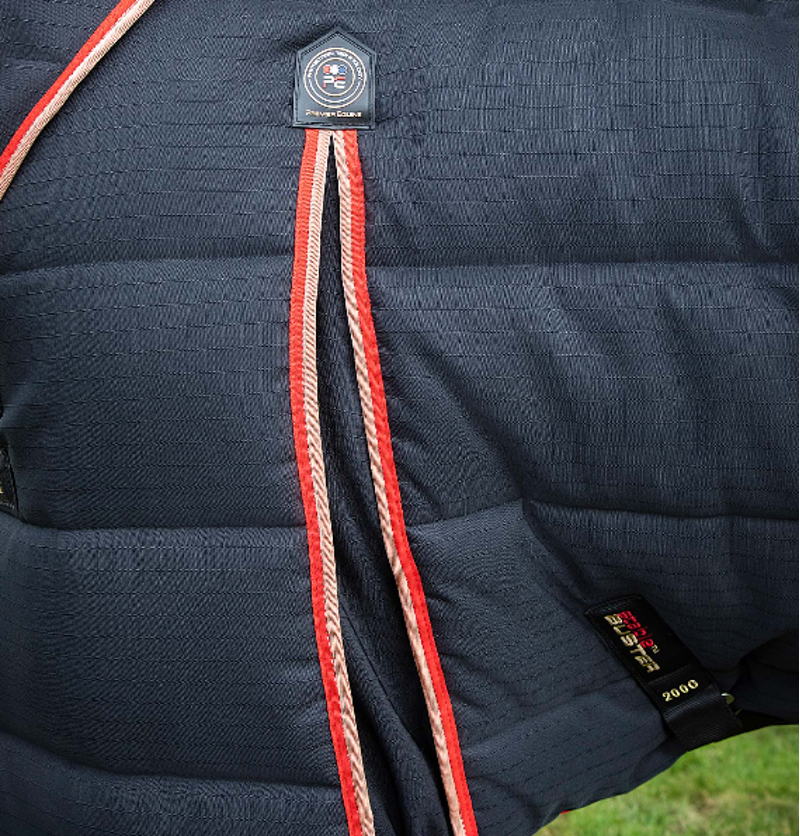 Premier Equine Stable Buster 200g Stable Rug With Neck Cover - Black-3