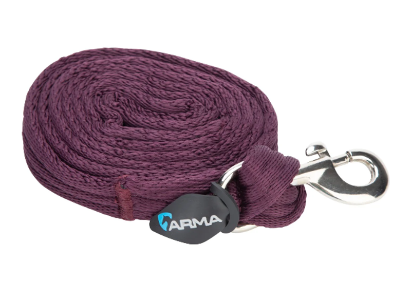 Shires ARMA Cushion Web Lead Rein - Black Cherry