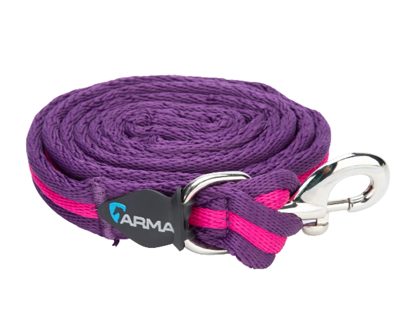 Shires ARMA Cushion Web Lead Rein - Magenta/Plum