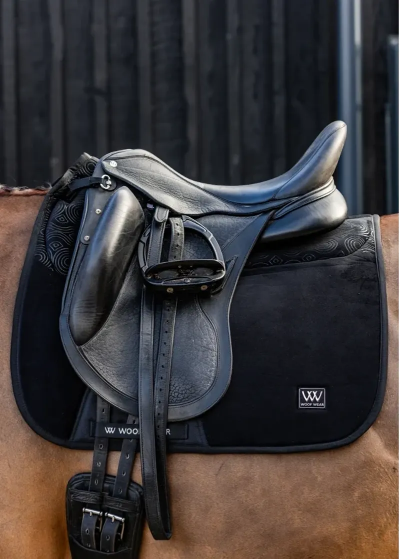 Woof Wear Elite Comfort Plus Dressage Saddlepad - Black-1